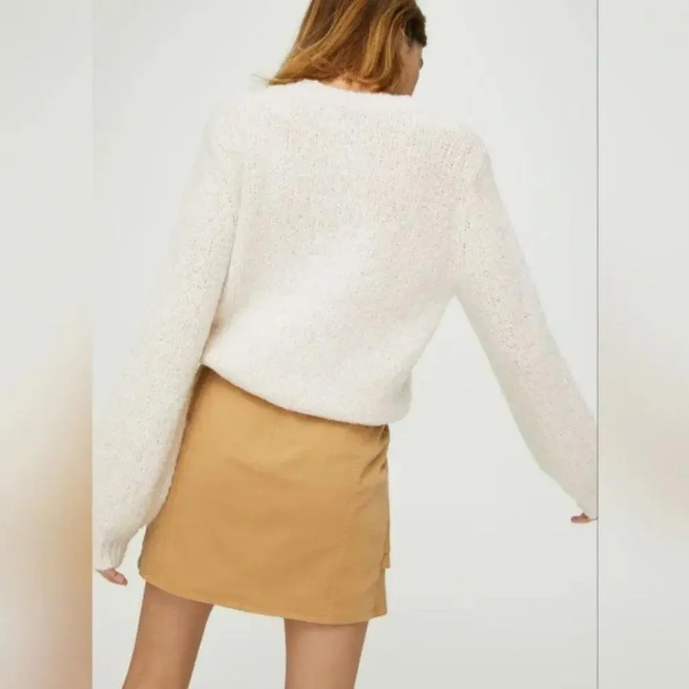 Aritzia Sunday Best Whitney Ruffle Mini Skirt - 2 - Tan